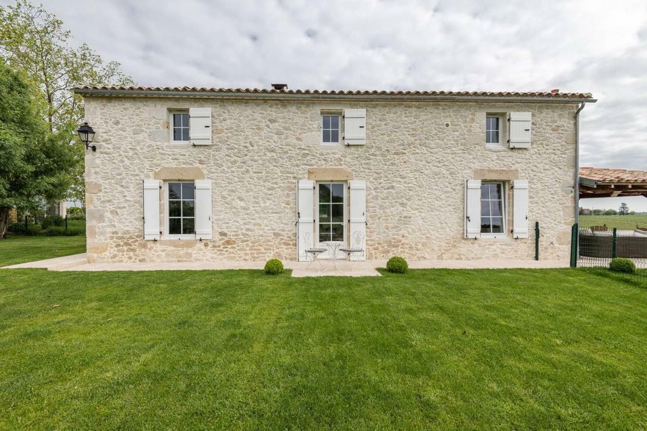 Luxury French Stone Country House Villa Pellegrue Bagian luar foto