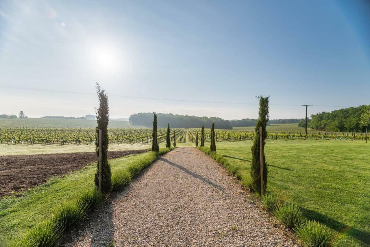 Luxury French Stone Country House Villa Pellegrue Bagian luar foto